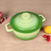 Household Enamelware Cast Iron Stew Pot With Lid